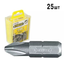 Біта STANLEY з шестигранним хвостовиком 1/4" Pz1, L=25мм, 25шт.