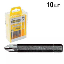 Бита STANLEY с шестигранным хвостовиком 1/4 "Pz2, L = 25мм, 25шт.