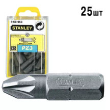 Бита STANLEY с шестигранным хвостовиком 1/4 "Pz3, L = 25мм, 25шт