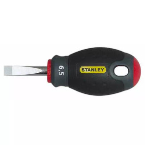 Отвертка STANLEY "FatMax® Stubby", укороченная с параллельным жалом под прямой шлиц SL5,5 х 30мм. №1