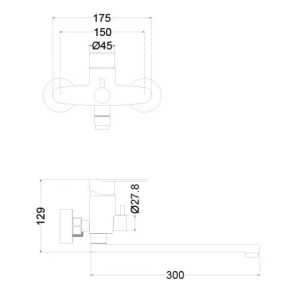 Змішувач для ванни VENTA VA7046A №2