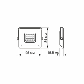 LED прожектор VIDEX F2e 10W 5000K №4