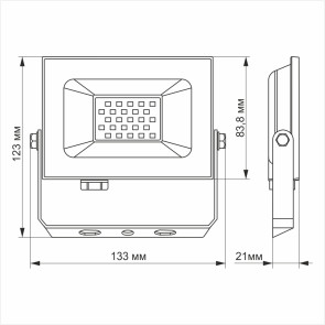 Led прожектор titanum 20w 6000k №3