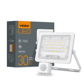 LED прожектор VIDEX F2e 30W 5000K с датчиком движения и освещенности №1