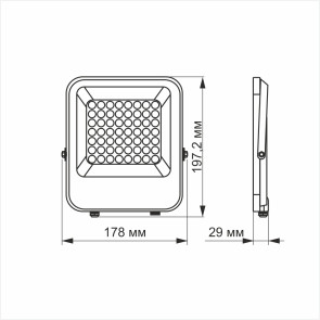 Led прожектор videx premium f2 30w 5000k день-ночь №2