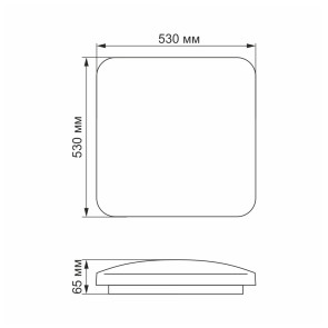 LED светильник функциональный Квадратная VIDEX 72 W 2800-6000K №4