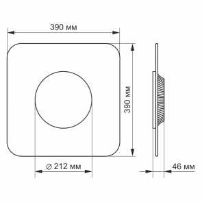 LED світильник акриловий квадратний VIDEX 24 W 4100K №3