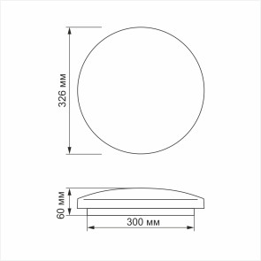 LED світильник настінно-стельовий TITANUM 24 W 4100K Матовий №3