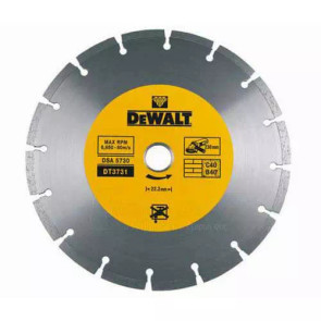 Диск алмазный DeWALT, HIGH PERFORMANCE, строительные блоки / брусчатка / бетон, 125х2.2х22.2 мм №1