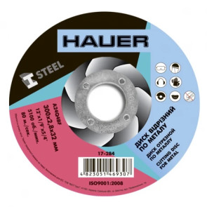 Диск відрізний по металу, 300х2,8х32 Hauer | 17-284 №1