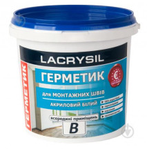 Герметик для швов Lacrysil внутри помещений В белый 1,2 кг