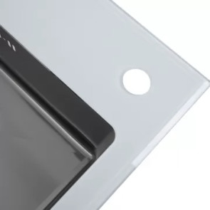 Кухонная мойка Platinum Handmade WHITE GLASS 600х510х200 №5