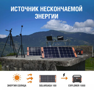 Сонячний генератор Jackery 1000 (Explorer 1000 + 1*SolarSaga 100W) №4