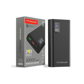 Повербанк TITANUM 727S 20000mAh 22.5W Black №1