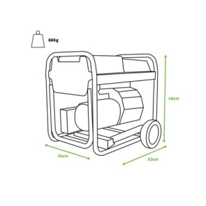 Генератор дизельний GENERGY LIMITED 3000D 3 кВт(240332090) №3