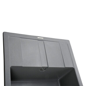 Гранітна мийка Globus Lux ONE сірий металік 650х500мм-А0003 №3