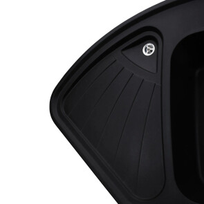 Гранітна мийка Globus Lux AVERNO чорний 1060х575мм-А0002 №3