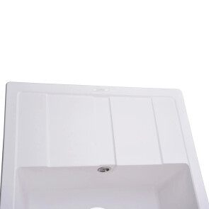 Гранітна мийка Globus Lux ONE білий 650х500мм-А0007 №7