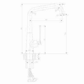 Смеситель для кухни TOPAZ TEEL TT 24401-H59-BB №6