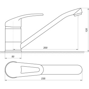 Змішувач для кухні Globus Lux Caprice GLCA-0103 №4