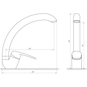 Смеситель для кухни Globus Lux Koln GLK-0103S №4