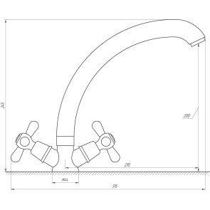 Смеситель для кухни Globus Lux GB-SHARM-0104-08-WH №4