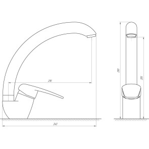 Смеситель для кухни Globus Lux Koln GLK-0203S №4