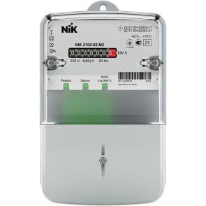Однофазний лічильник Nik 2102-02 1,0 220В (5-60)А 6400 М2 №1