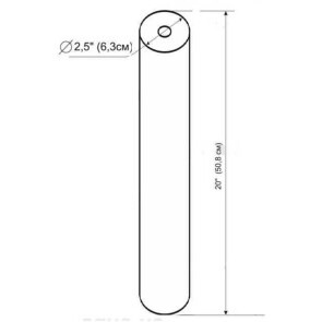 Картридж полипропиленовый Slim line 20*2,5″ Bio+ systems PP-20 (5 мкм) №2