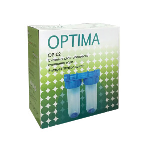 Система 2-х ступеневого очищення Optima OP-02, 3/4″ №2