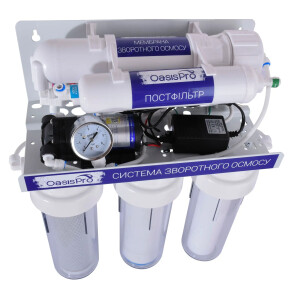 Система зворотного осмосу OasisPro, насос + ПЛАСТ. бак, BSL03-RO-75 №3