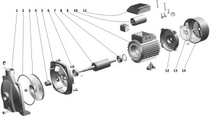 Насос відцентровий Optima CPm 200 1,5кВт №5