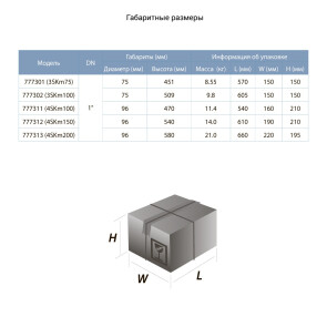 Насос вихровий свердловинний 0.75кВт H 54(30)м Q 40(20)л/хв Ø75мм AQUATICA (DONGYIN) 35Km100 (777302) №2