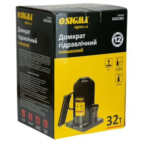 Домкрат гидравлический бутылочный 32т H 260-430мм SIGMA (6101301) №9