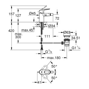 Смеситель для биде Grohe BauLoop 23338000 №2