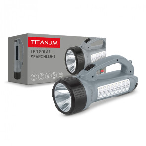 Портативный фонарик с солнечной батареей TITANUM TLF-T09SO №1