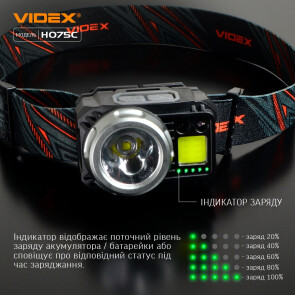 Налобный светодиодный фонарик VIDEX VLF-H075C 550Lm 5000K №9