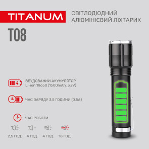 Портативный светодиодный фонарик TITANUM TLF-T08 700Lm 6500K №5