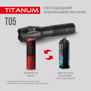Портативный светодиодный фонарик TITANUM TLF-T05 300Lm 6500K №6