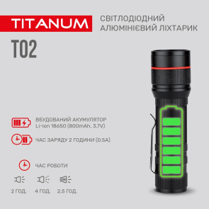 Портативний світлодіодний ліхтарик TITANUM TLF-T02 200Lm 6500K №5