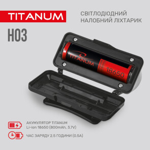 Налобный светодиодный фонарик TITANUM TLF-H03 180Lm 6500K №8