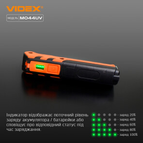 Портативний багатофункціональний ліхтарик VIDEX VLF-M044UV 400Lm 4000K №8