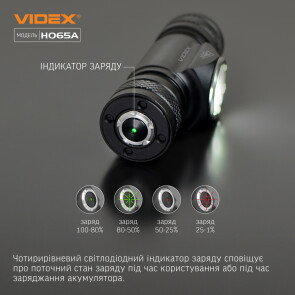 Налобный светодиодный фонарик VIDEX VLF-H065A 1200Lm 5000K №9