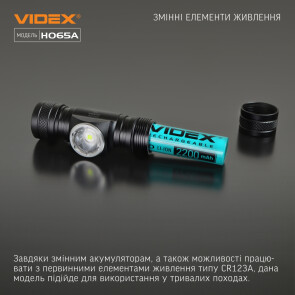 Налобний світлодіодний ліхтарик VIDEX VLF-H065A 1200Lm 5000K №11