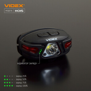 Налобний світлодіодний ліхтарик VIDEX VLF-H015 330Lm 5000K №8