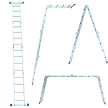 Лестница многоцелевая 4×4 (алюминиевая) FLORA