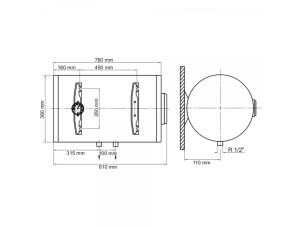 Водонагреватель Arti WHH Slim 50L/1 №2