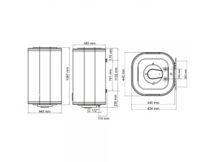 Водонагрівач Arti WH Cube Dry 120L/2 №2