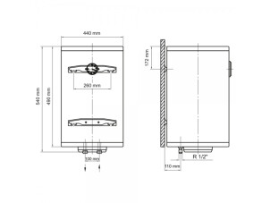 Водонагрівач Arti WHV 50L/1 New №2