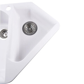 Гранітна мийка Globus Lux GARDA білий 1000х500мм-А0007 №5